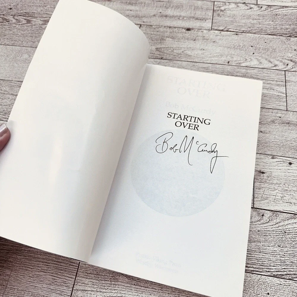 Starting‎ Over Bob McCurdy Andy McLeod Mystery SIGNED Trade Paperback